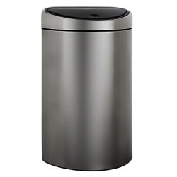 Brabantia Twin Recycling Touch Bin, Matt Steel, 10/23L